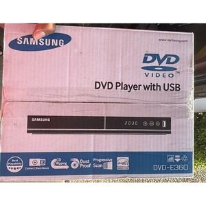 Samsung DVD-E360 DVD Player with USB Port CD Ripping Progressive Scan Black
